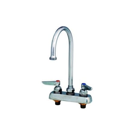 T&S Brass T&S Brass B-1141 Workboard Deck Mounted Faucet W/ 4" Centers & 133X Swing Gooseneck B-1141